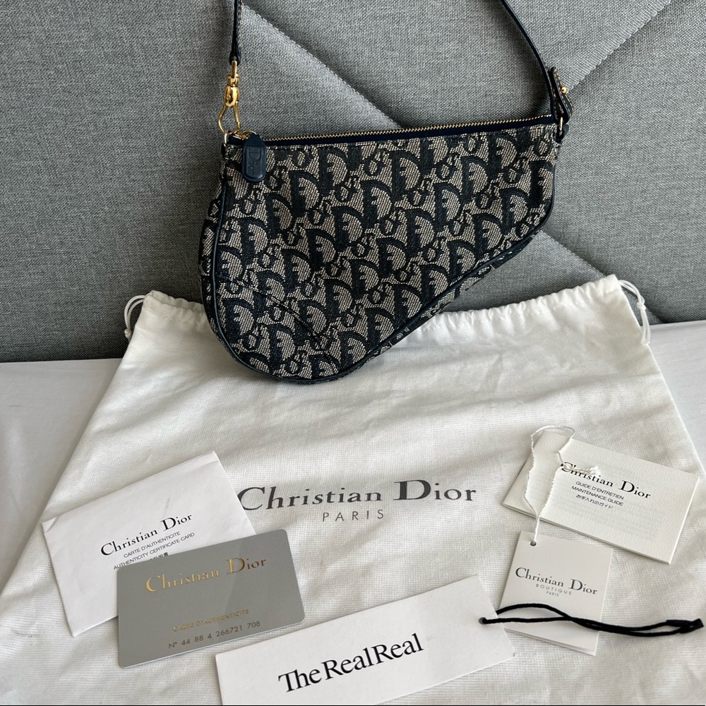 Christian Dior Monogram Mini Saddle Pochette